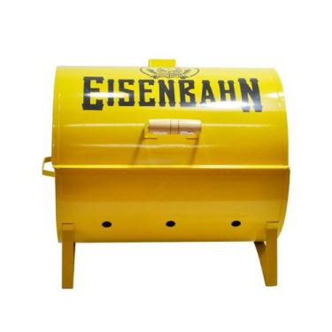 Imagem de Churrasqueira a Bafo Média Amarelo - Metalúrgica PTZ