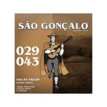 Imagem de Encordoamento Para Violão Nylon Preto São Gonçalo