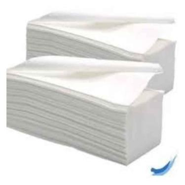 Imagem de Papel Interfolha Branco 2D 23x21 Baby com Alta Absorção e Toque Macio 1000 Folhas Branco