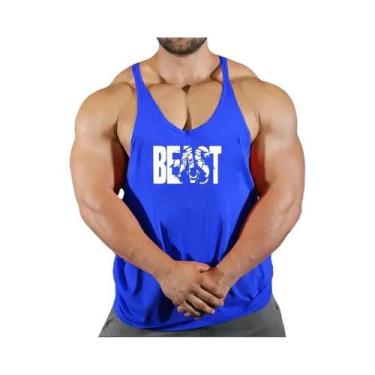 Imagem de Camiseta Sem Mangas Para Academia Masculina, Top De Fitness, T-shirt D