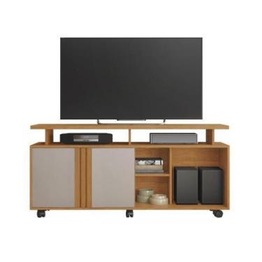 Imagem de Rack Hermes para TV até 58 Polegadas - Top Decor, Cinamomo/Off