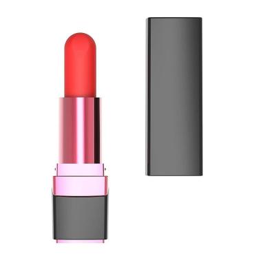 Imagem de Vibrador Batom com 10 Modos de Vibração Recarregável em Silicone e ABS 9,2CM X 2,4CM Love Toys