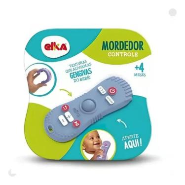 Imagem de Mordedor Controle Tv - Cinza Elka Cinza Cinza
