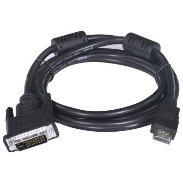 Imagem de Cabo HDMI para DVI-D HDMI-2 Macho 24+1 Pinos 2M Transmissão Digital Até 1080P Apenas Vídeo Vinik