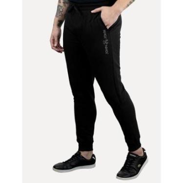 Imagem de Calça John John Moletom Masculina New Basic Rusty Preta-Masculino