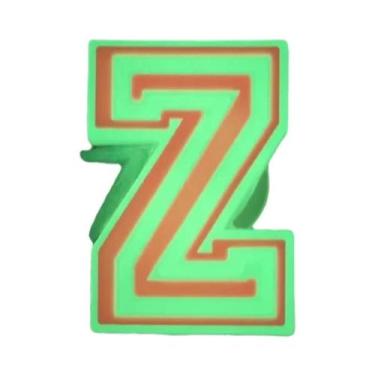 Imagem de Pingentes De Letras Do Alfabeto Que Brilham No Escuro Para Sandálias C