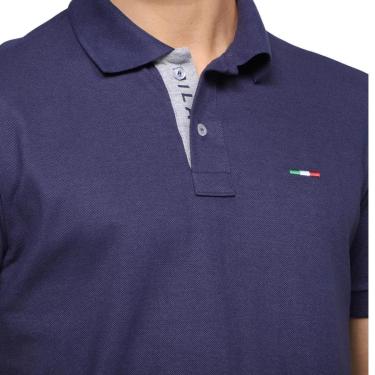 Imagem de Camisa Polo Masculina Básica Industrie Piquet no Estilo Tommy Bordado Itália-Masculino