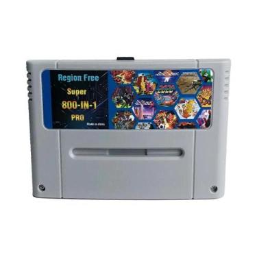 Imagem de Cartucho De Videogame pro 800 Em 1 Para SNES 16 Bit Super Nintendo Eve