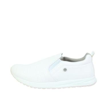 Imagem de Tênis Feminino Via Marte Slip On Casual Original Sem Cadarço, 35, Bran