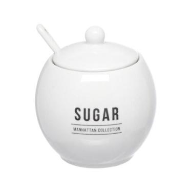 Imagem de Açucareiro Em Porcelana 350ml Branco Manhattan Hauskraft - Haüskraft