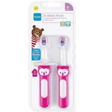 Imagem de Escova Dental Learn TO BRUSH SET Rosa MAM 8308