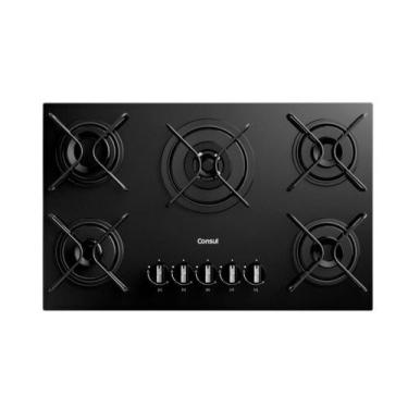 Imagem de Cooktop 5 Bocas a Gás Consul com Queimadores Especiais e Mesa de Vidro