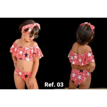 Imagem de Biquini Ciganinha Infantil - Nova Empoderada, Branco, G