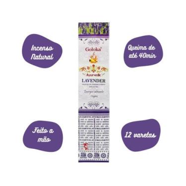 Imagem de Incenso Massala Goloka - Ayurvedic Lavender
