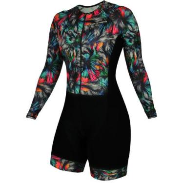 Imagem de Macaquinho Manga Longa Feminino Sportxtreme Comfort Agra, P, Preto