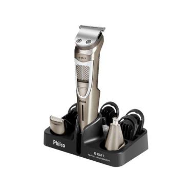 Imagem de Aparador de Pelos Multigroom 8 em 1 PAP16 Philco Preto Bivolt, Chumbo,