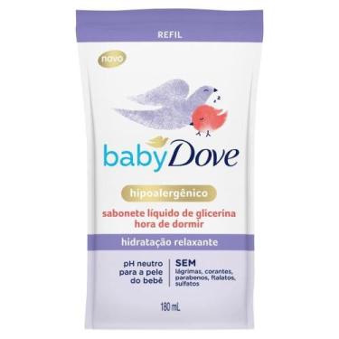 Imagem de Sabonete iquido dove baby 180ml hora de dormir sache
