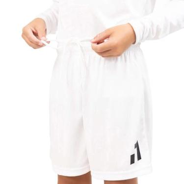 Imagem de Short de Treino Infantil - N1 Goalkeeper, 14, Branco