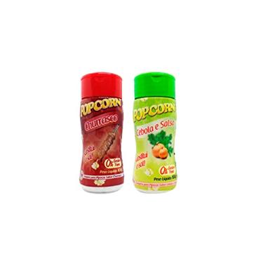 Imagem de Temperos P/ Pipoca Popcorn Cx 12 Frascos. 6 Churrasco - 6 Cebola e Salsa