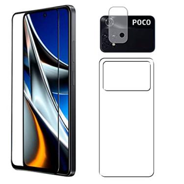 Imagem de Kit Película 5D Poco X4 Pro + Película Traseira Gel + Película Câmera Transparente