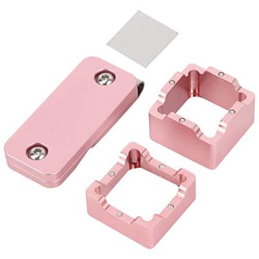 Imagem de Suporte de giz de taco de bilhar pequeno, caixa de giz magn¨¦tico de mesa de bilhar com remendo de metal de substitui??o e clipes de cinto, caixa de giz de taco de bilhar para acess¨®rios, Suporte