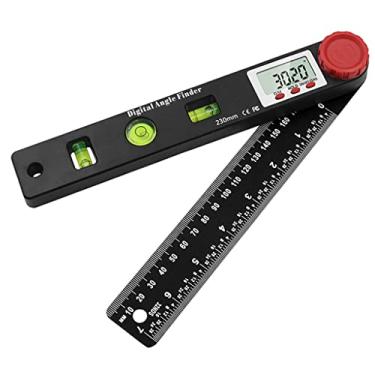 Imagem de FAKEME LCD Digital Angle Finder Transferidor 4 em 1 Straightedge Ferramentas de uso multiuso prática 360 graus DIY ângulo régua