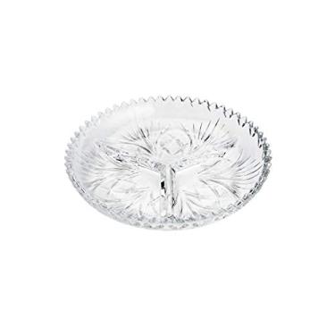 Imagem de PETISQUEIRA COM 3 DIVISÓRIAS DE CRISTAL ALBERTA 34x4CM TRANSPARENTE