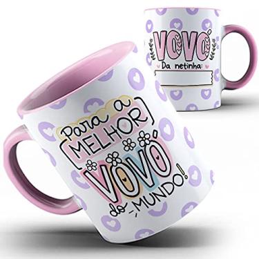 Imagem de Caneca rosa melhor Avó do mundo Vovó (envie nome)