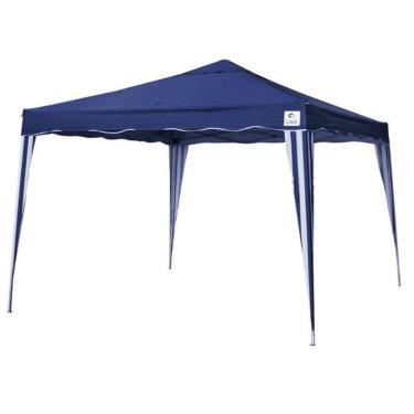 Imagem de Tenda Gazebo Azul Em Poliéster 3X3 Metros Dobrável C/ Pés Em Alumínio 330300 Belfix