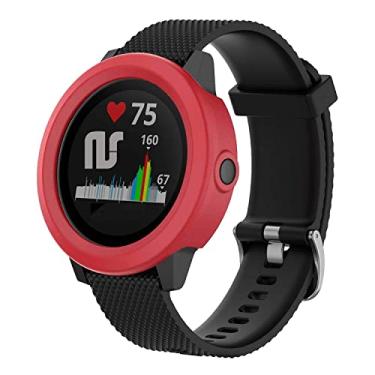 Imagem de Cases bumper de proteção compatível com garmin vivoactive 3 - Nandos-Store (Vermelho - Vivoactive 3)