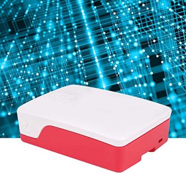 Imagem de Case para Raspberry Pi, ABS Case para Raspberry Pi 3.7 X 2.8 X 1in para proteger o LED(Branco vermelho)