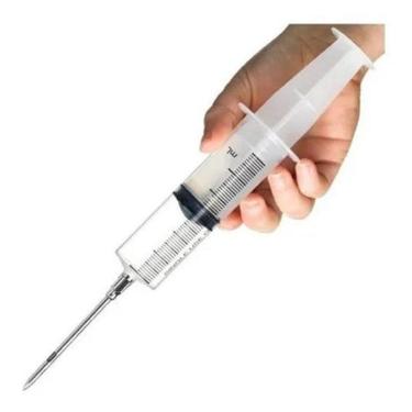 Imagem de Injetor De Temperos Seringa Agulha Injetar Temperos 60Ml