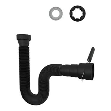 Imagem de Sifão Sanfonado Universal Branco 38 a 50 mm Anel Plástico