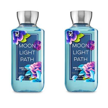 Imagem de Bath and Body Works Gel de banho Enriquecido com karité nova fórmula melhorada 283 g (caminho da lua) (pacote com 2)