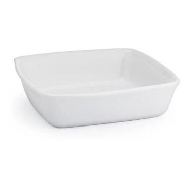 Imagem de Travessa Quadrada Porcelana Branca 780ml Assadeira 01 Peça - Porcelana