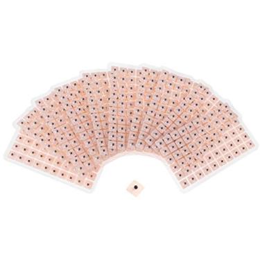 Imagem de Healeved 600 unidades de sementes de ouvido kits de acupuntura descartáveis sementes de prensa de ouvido acupuntura vaccaria gesso de feijão acupuntura sonda massagem de feijão ferramenta de almofada (10 folhas)