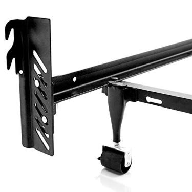 Imagem de 2 peças de gancho para baixo suporte de conversão para cabeceira ou pés, adaptador de placa de gancho de trilho de cama ajustável