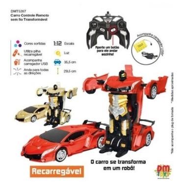 Carro controle remoto sem fio Polícia 1:32 – DM Toys