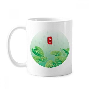 Imagem de Caneca Circlar Grain Rain Twenty Four Solar Term Caneca Cerâmica Café Porcelana Utensílios de Mesa