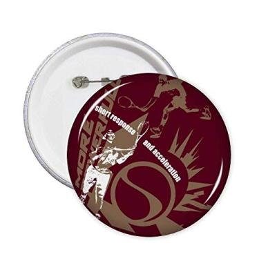 Imagem de Graffiti Street Poderoso tênis jogadores pinos crachá botão emblema acessório decoração 5 peças