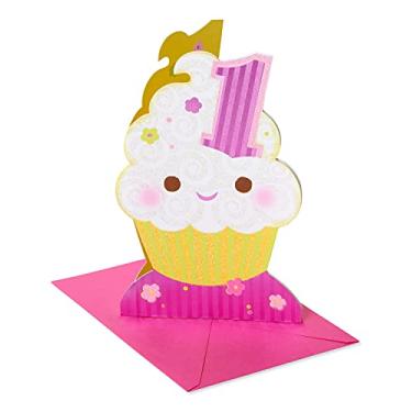 Imagem de American Greetings Cartão de 1º aniversário (cupcake)