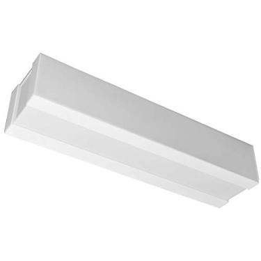 Imagem de Plafon Arandela de Sobrepor Retangular Bilbao Branco para 2 Lâmpadas Eletrônicas Led E-27-44x11 cm