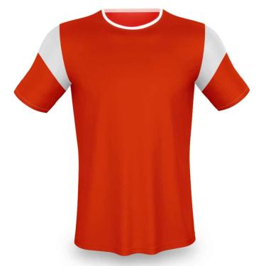 Imagem de AX Esportes Camisa para Futebol, 10, Vermelho/Branco