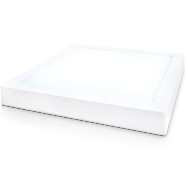 Imagem de Plafon Led Quadrado Sobrepor 11x11cm 6W Branco – Santa Fé | 6000K Cód. 83
