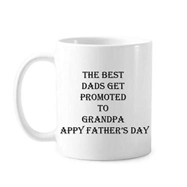 Imagem de Dad Promoted to Grandpa Pais Festival Caneca Cerâmica Café Porcelana Talheres