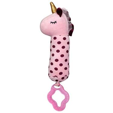 Imagem de ZKMAGIC Tuby Unicórnio C/Mordedor Zip Rosa Bebê