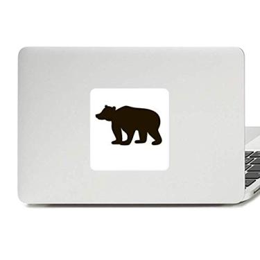 Imagem de Adesivo de urso preto com desenho de animal fofo decalque vinil paster laptop decoração PC