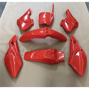 Imagem de NBX- 7 kits de capa de carenagem de plástico vermelho para compatível com Baja Dirt Runner 125