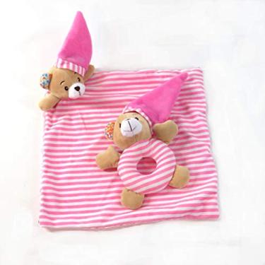 Imagem de Love Naninha com Chocalho Urso 2 em 1, Rosa