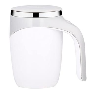 Imagem de Kuashidai Caneca de café automática de 380 ml, copo magnético elétrico para café, leite, misturador, copo de isolamento preguiçoso, copo térmico para casa, escritório, viagens